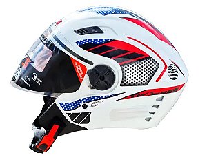 CAPACETE FW3 X OPEN BRANCO USA 60