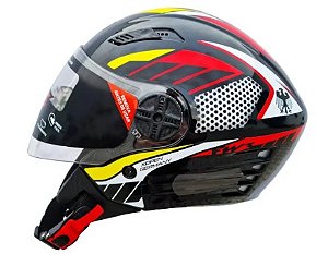 CAPACETE FW3 X OPEN PRETO GER 60