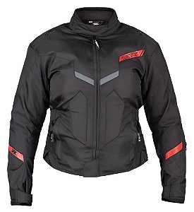 JAQUETA TEXX NEW STRIKE V3 LD FEMININA PRETA/VERMELHA M