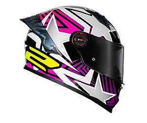CAPACETE LS2 FF358 PRO ESTELLAR BLK PINK/PURPLE 58/M