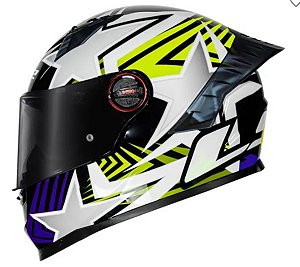 CAPACETE LS2 FF358 PRO ESTELLAR BLK/YELLOW 58/M