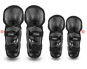 KIT JOELHEIRA COTOVELEIRA MATTOS RACING MX PRETO