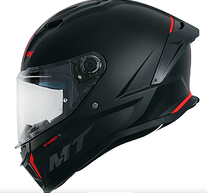CAPACETE MT HELMETS STINGER 2 SOLID A1 - BLACK MATE 60