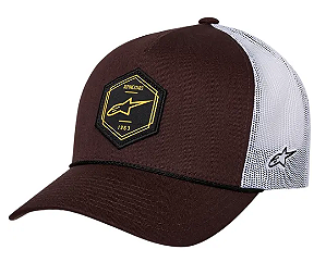 BONE ALPINESTARS HEXEON TRUCKER MARROM BRANCO EAN 8054866054341