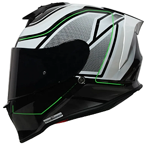 CAPACETE ORIGINE DINAMO GALAXI WHITE GLOSS L