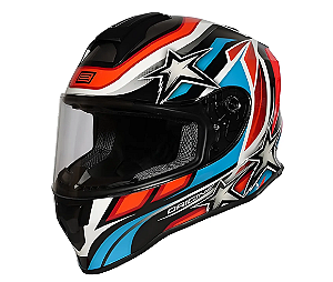 CAPACETE ORIGINE DINAMO STAR REV FLUO RED-BLACK GLOSS M