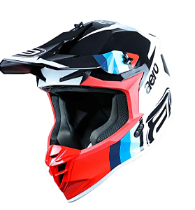 CAPACETE ASW R3 ESSENCE AZUL CINZA VERMELHO BRANCO 60 EAN 7908377188648