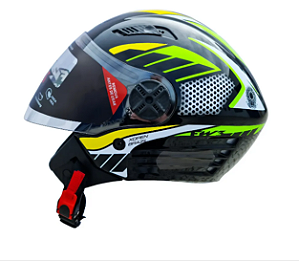 CAPACETE FW3 X OPEN PRETO BRASIL 56
