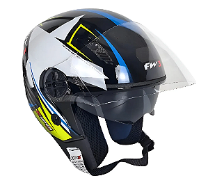 CAPACETE FW3 X OPEN UP STAR AZ/AM 56