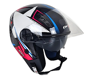 CAPACETE FW3 X OPEN UP STAR AZ/RS 56