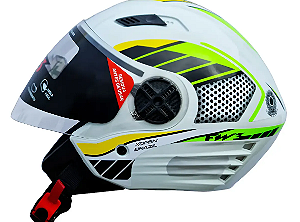 CAPACETE FW3 X OPEN BRANCO BRASIL 58