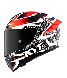 CAPACETE KYT TT-COURSE VINALES REP BALANCE RED/GUNMETAL L