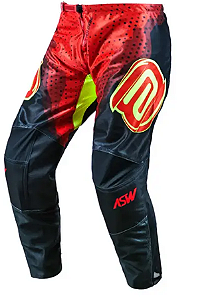 CALÇA ASW VENTED DIFFUSE PRETO VERMELHO AMARELO FLUO 44  EAN  7908377185821