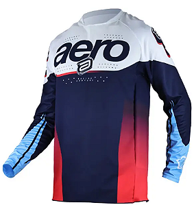 CAMISA ASW PODIUM OHMS MARINHO VERMELHO BRANCO P  EAN  7908377184978