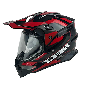 CAPACETE HELT CROSS VISION GLASS FLUX 58