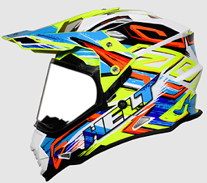 CAPACETE HELT CROSS VISION GLASS PRISM 60