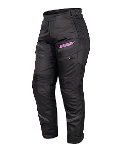 CALÇA TEXX STRIKE V3 FEMININA LD PRETA/ROSA 3XL