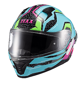 CAPACETE TEXX RAPTOR ARCADE AZ/VD/RS 56