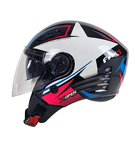 CAPACETE FW3 X OPEN UP STAR AZ/RS 60
