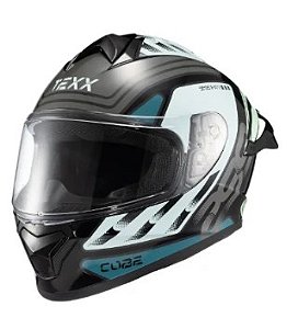 CAPACETE TEXX SPIHE CUBE AZ/VD 56