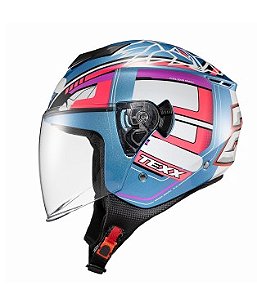 CAPACETE TEXX A-10 MX AZ/RS/RX 58 ABERTO