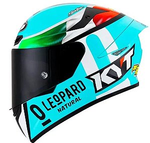 CAPACETE KYT TT-COURSE DENNIS FOGGIA LEOPARD TRICOLORE M