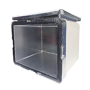 CAIXA ISOPOR ALUMINIZADA TÉRMICA 45 LITROS PRA BAG MOTOBOY