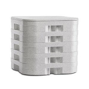 SUPORTE DE MARMITEX DE ISOPOR Nº8 COM 5 BASES E 1 TAMPA