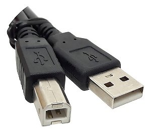 Cabo Usb Exbom 2.0 Impressora Ou Scanner 10 Metros - Preto Preto