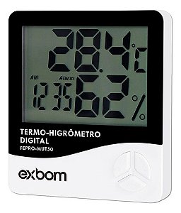 Termo Higrômetro Digital Sensor Externo Exbom Fepro-mut60os