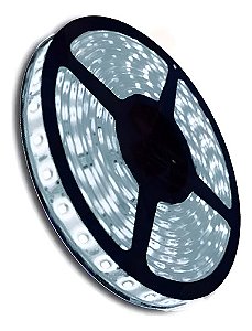 Fita Led Com 5m 5050 Branco Frio Aprova D`agua Branco-neutro