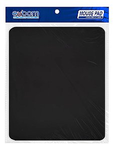 Tapete De Mouse 22x18cm Antiderrapante Escritório Cor Preto Liso