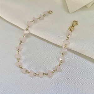 Pulseira Aurora - Quartzo Rosa