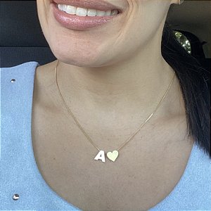 Colar Personalizado Com Inicial