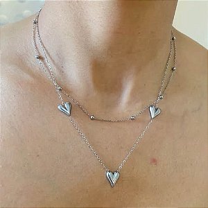 Colar Alento - Duas Voltas em Aço Inox