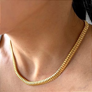 Colar Impacto- Malha Lacraia 6mm