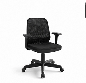 Cadeira Office Flex - Base Secretária Mecanismo Fixo