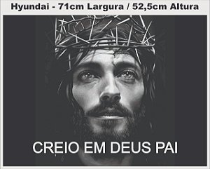 ADESIVO DO CRISTO VIDRO TRASEIRO HYUNDAI- ESCAVADEIRA HIDRAULICA