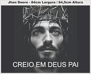 ADESIVO DO CRISTO VIDRO TRASEIRO JHON DEERE ESCAVADEIRA HIDRAULICA