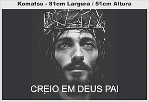 ADESIVO DO CRISTO VIDRO TRASEIRO KOMATSU ESCAVADEIRA HIDRAULICA