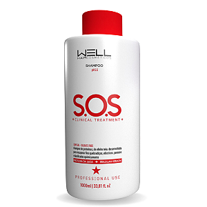 Shampoo SOS 1000ml - Well Hair Cosméticos
