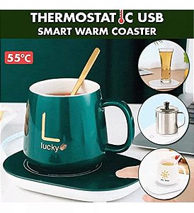 Caneca Térmica Para Café Ou Chá Com Termo Pad