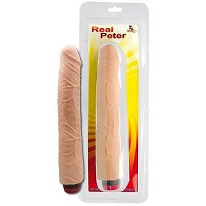 Pênis Realístico com Vibro - 27 x 4 cm - Destroyer - Linha Real Peter