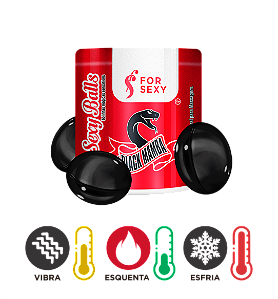 Bolinha Excitante Viúva Negra – Vibra, Esquenta e Esfria (3un)