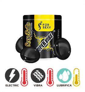 Bolinhas Super Vibe Sexy Balls – Vibração Elétrica + Aquecimento e Lubrificação (3un)