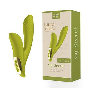 My Secret Laura Muller – Vibrador Dupla Estimulação (Clitóris + Interno) | 10 Vibrações + 10 Ondas | USB Magnético