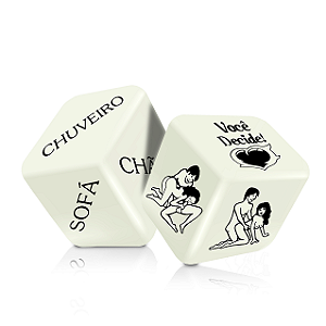 Dados Jogo do Prazer Hot Glow Fluorescente - 2 unidades