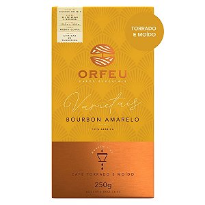 Café Orfeu Torrado e Moído Bourbon Amarelo 100% Arábica - 250g Moagem Fina