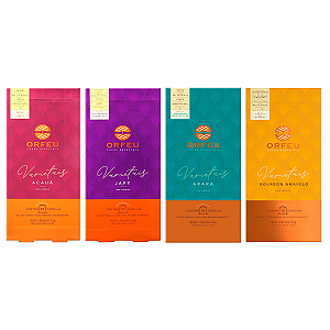 Café Orfeu em Cápsulas Varietais Japy, Arara, Acauã e Bourbon Amarelo - Combo 4 x 10Un