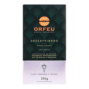 Café Orfeu Torrado e Moído Descafeínado 100% Arábica - 250g